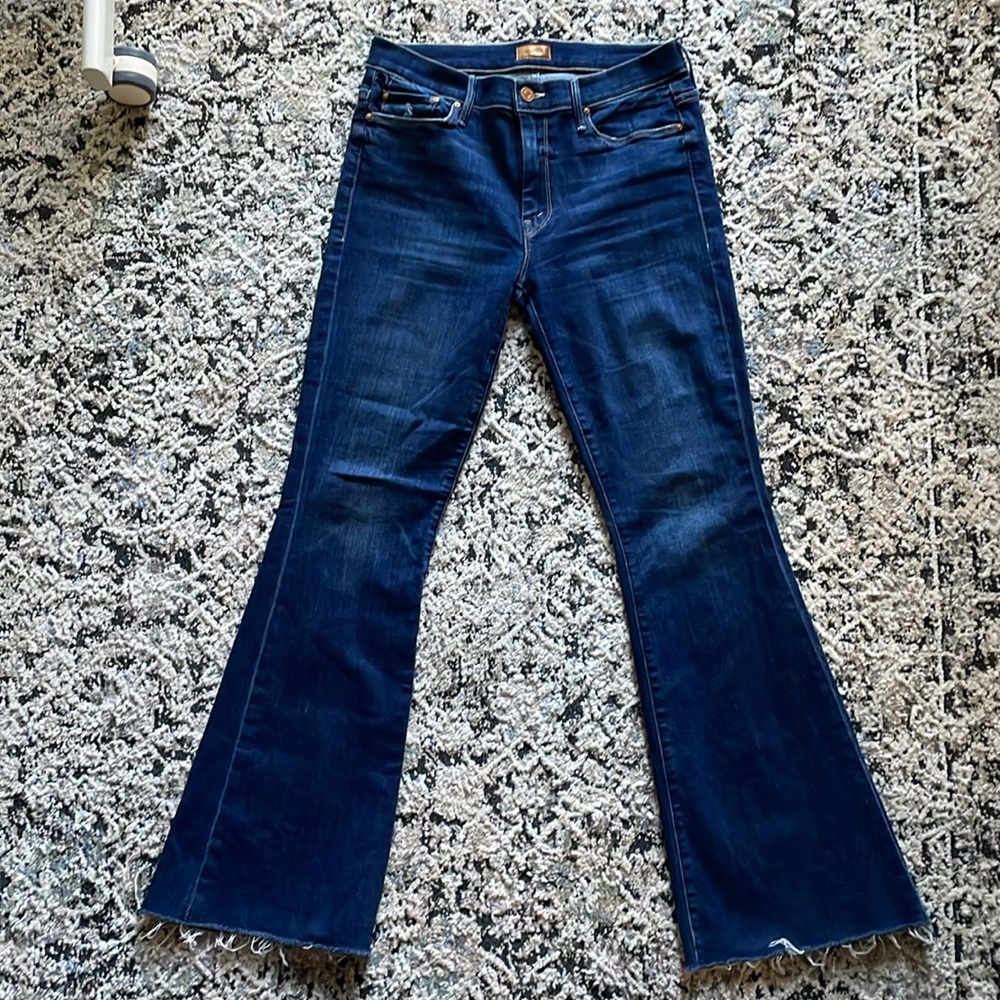 Mother Denim The Weekend Flare Jeans size 29 in Teaming Up Wash - Picture 3 of 9
